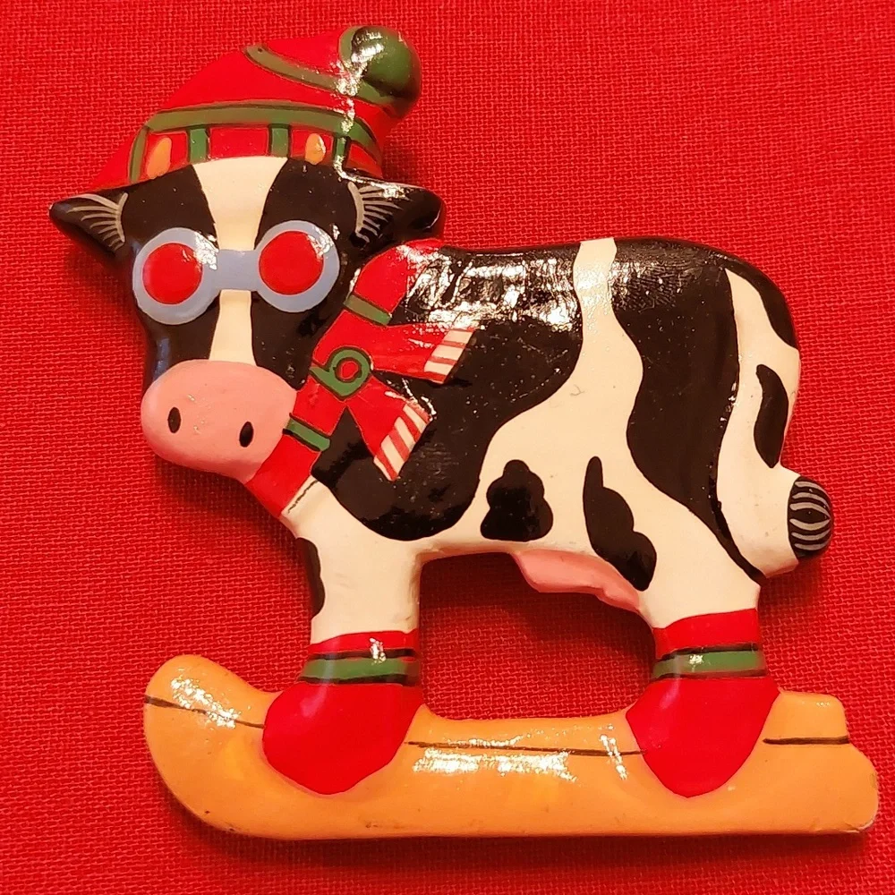 None skiing cow
